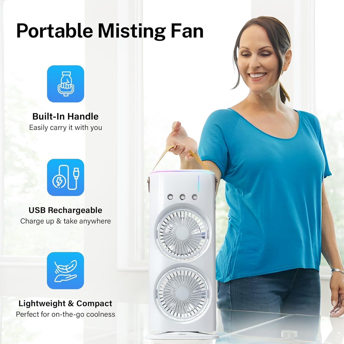 Double End Air Cooler Mist Fan